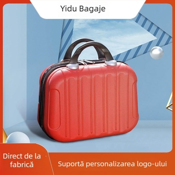 Geantă cosmetică de călătorie cu roți, material PP, deschidere cu fermoar, impermeabilă