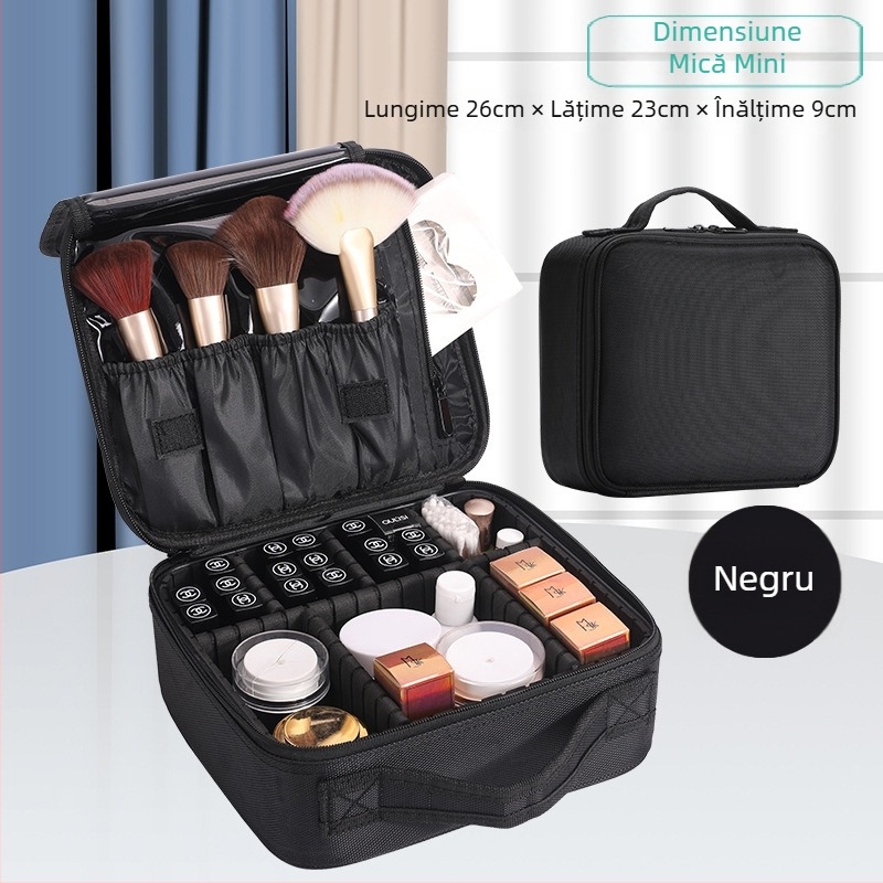 Geantă de machiaj, material Oxford, impermeabilă, căptușire din poliester, Bellonie
