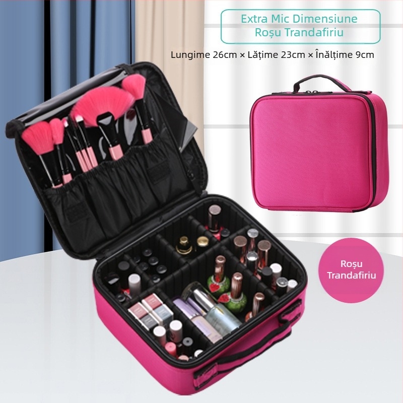 Geantă de machiaj, material Oxford, impermeabilă, căptușire din poliester, Bellonie