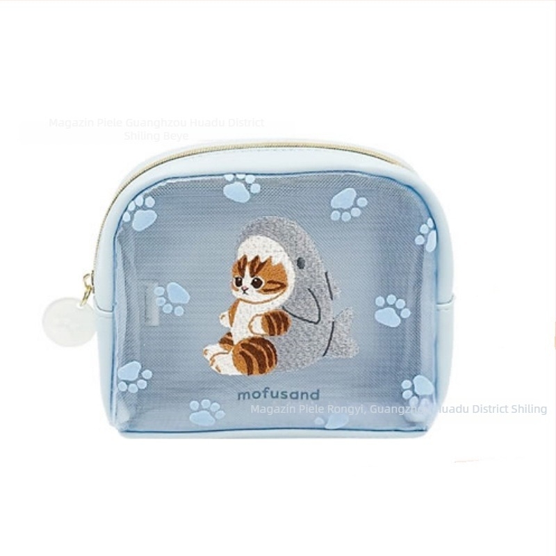 Geantă de make-up pentru uz zilnic, imprimeu animal, material poliester, căptușeală poliester, respirabil, design unisex