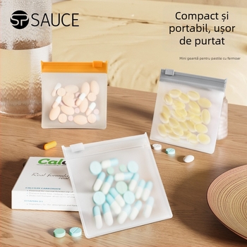 Geantă de medicamente în stil japonez, material EVA, funcție de etanșare, pentru călătorii
