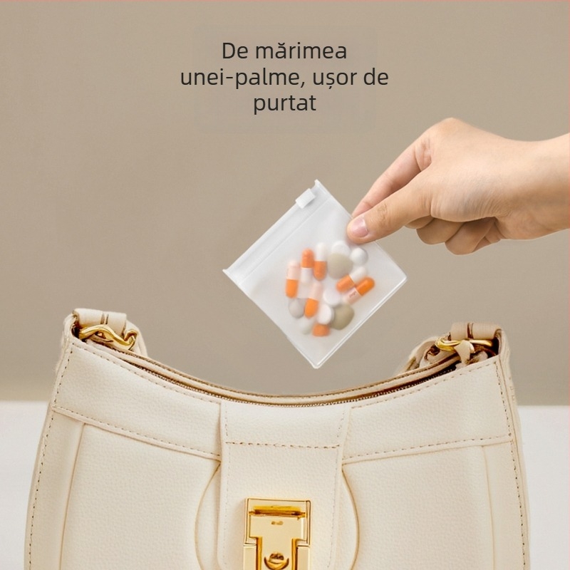 Geantă de medicamente în stil japonez, material EVA, funcție de etanșare, pentru călătorii