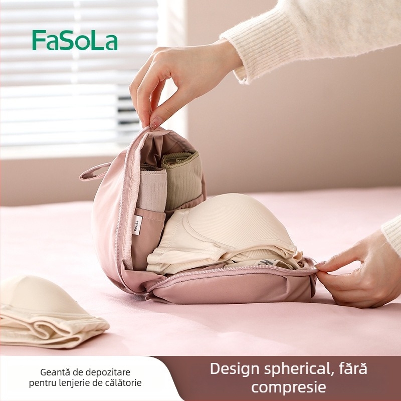 FaSoLa Geantă de depozitare pentru haine, organizator în stil geantă; material 100% poliester cu quilt din fire de mătase; depozitare multifuncțională pentru lenjerie, cosmetică și haine murdare