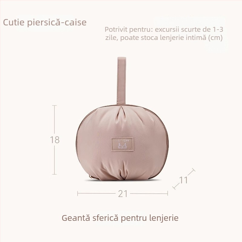 Geantă pentru lenjerie, formă cilindrică, material 600D Oxford, pentru organizare, stil japonez