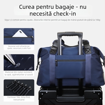 Geantă de voiaj — Oxford material, impermeabilă, unisex, model solid, stil urban, primăvara 2024