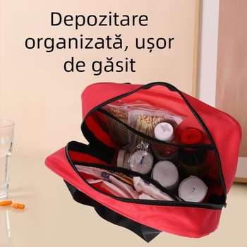 Kit medical portabil, în stil geantă de mână, din țesătură Oxford 1680D, pentru utilizare în interior