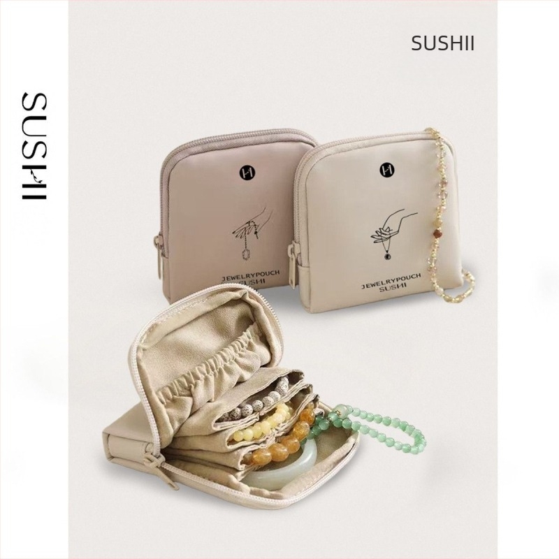 Geantă pentru bijuterii din PU – stil poșetă, depozitare multifuncțională pentru călătorii și machiaj