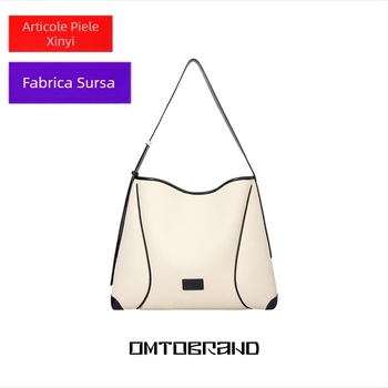 Geantă Hobo PU cilindrică, crossbody, închidere cu fermoar, căptușeală din canvas, buzunar intern cu fermoar, unisex