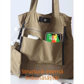 Geantă tote pentru femei — nailon, stil urban minimalist, geantă de subraț, vara 2025, utilizare zilnică