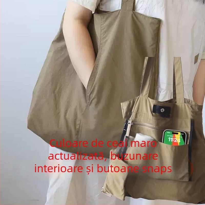 Geantă tote pentru femei — nailon, stil urban minimalist, geantă de subraț, vara 2025, utilizare zilnică