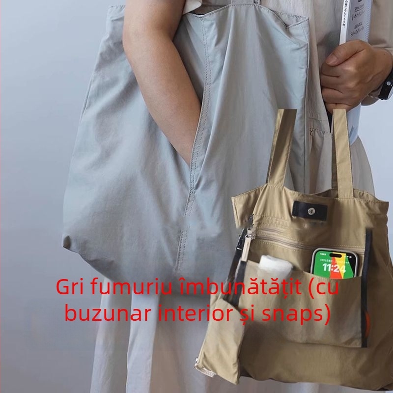 Geantă tote pentru femei — nailon, stil urban minimalist, geantă de subraț, vara 2025, utilizare zilnică