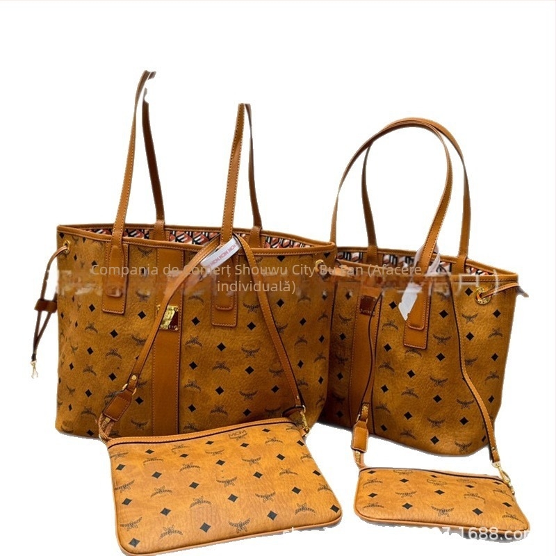 Geantă Tote din piele naturală MCYUT, stil urban simplu, formă orizontală dreptunghiulară, căptușeală poliester, deschidere deschisă