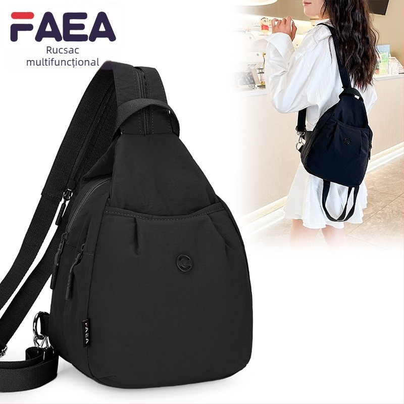 Rucsac unisex multifuncțional din pânză Oxford, lansare primăvara 2025, căptușeală poliester, închidere cu fermoar, buzunar interior cu fermoar, respirabil