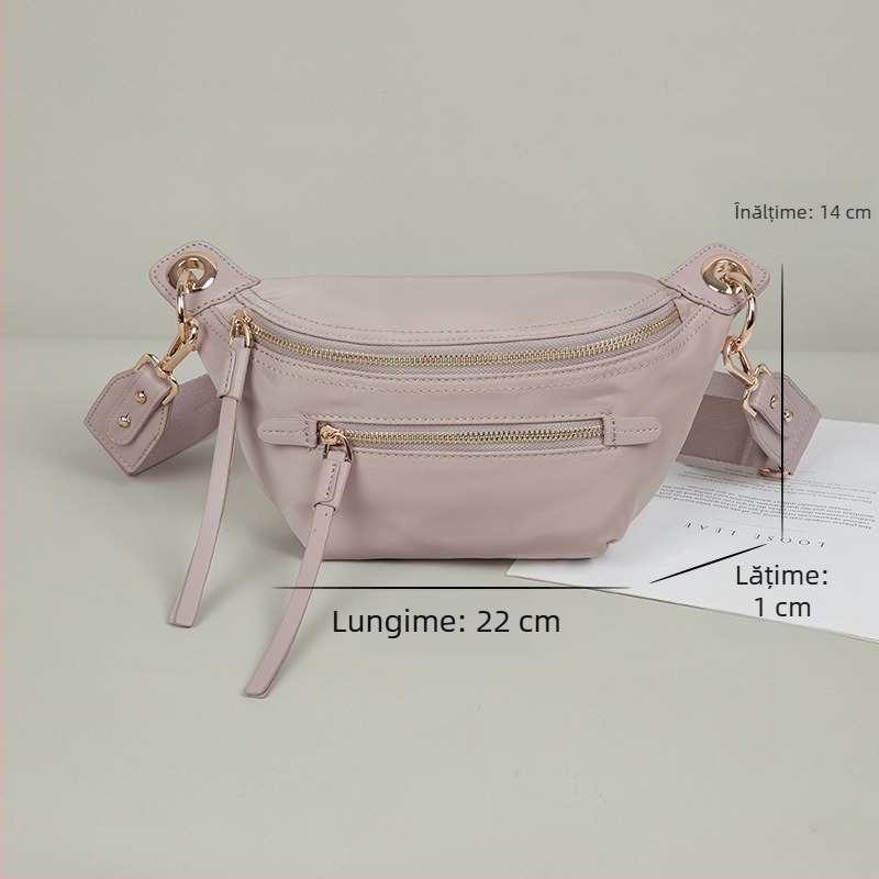 MAKI BAG Geantă pentru piept/ crossbody – Material Oxford, Stil stradal, Închidere cu fermoar, Compartiment intern cu fermoar, Loc pentru telefon și buletin