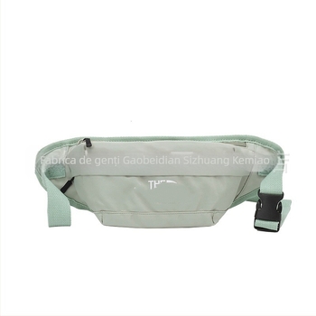 Geantă crossbody din pânză, unisex, cu fermoar, căptușeală din nailon, interior laminat (Primăvara 2024)