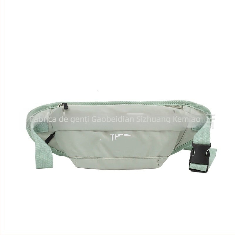 Geantă crossbody din pânză, unisex, cu fermoar, căptușeală din nailon, interior laminat (Primăvara 2024)