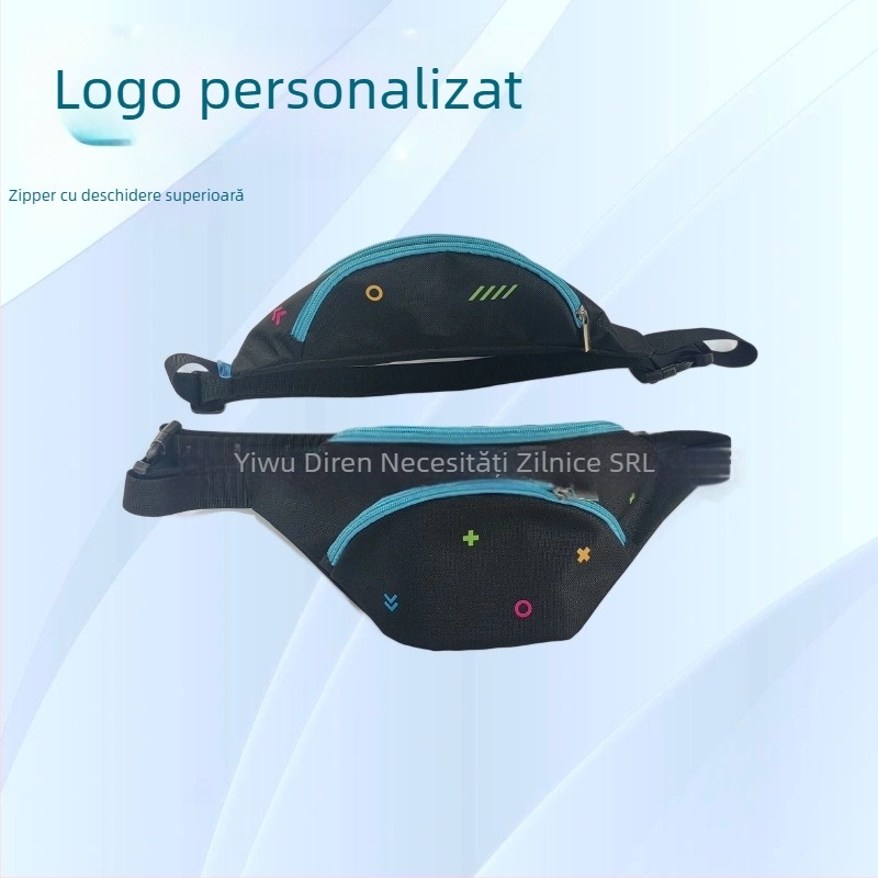Borsetă sport pentru talie, Oxford, impermeabilă, ultra-ușoară, capacitate mare, unisex, pentru alergare, yoga și alpinism