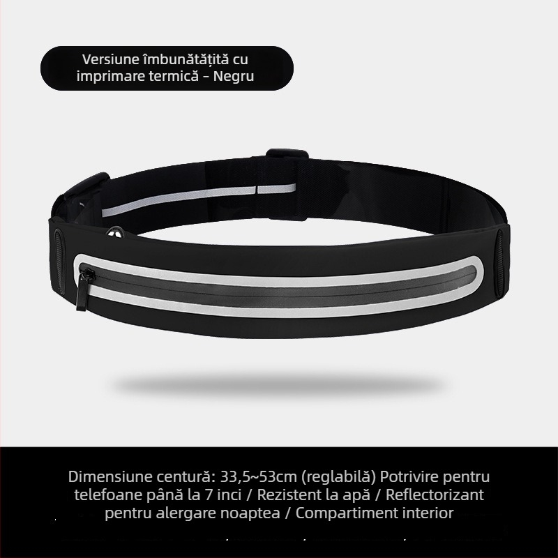 Geantă de talie pentru sport, unisex, membrană internă impermeabilă PU, material Stretch Lycra, capacitate extensibilă pentru sporturi în aer liber