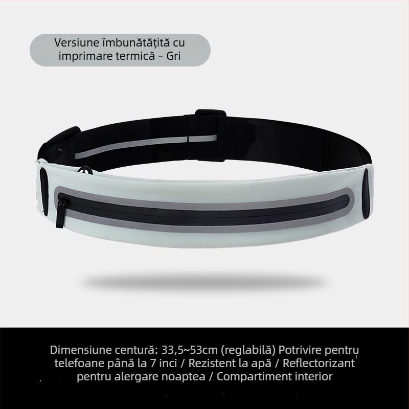 Geantă de talie pentru sport, unisex, membrană internă impermeabilă PU, material Stretch Lycra, capacitate extensibilă pentru sporturi în aer liber