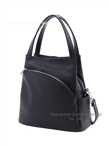 Geantă tip găleată, PU, stil urban simplu, închidere cu fermoar, buzunare interioare: buzunar cu fermoar și buzunar pentru telefon