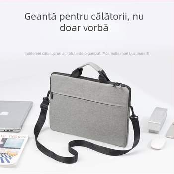 Geantă ultraușoară pentru laptop, material Oxford, căptușeală din poliester, curea pentru umăr