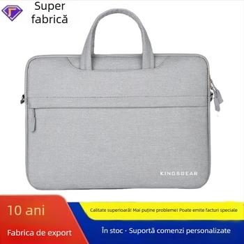 Geantă pentru laptop de afaceri, ușoară, cu căptușeală antișoc, material Oxford, unisex, geantă de umăr