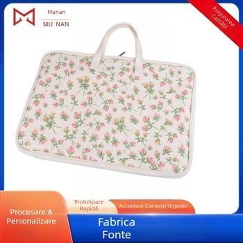 Geantă pentru laptop din material diving, mâner moale, rezistentă la uzură, închidere cu fermoar, buzunare interne pentru carduri, pentru călătorii de afaceri, primăvara 2021, MN Mn-446