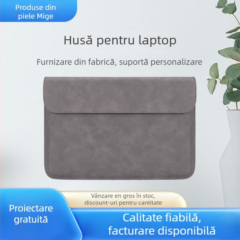 Husă MacBook - Material PU, Impermeabilă, Respirabilă, Rezistentă la uzură, Căptușire PU