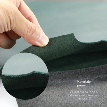 Husă pentru laptop din piele de vită, închidere cu capac, buzunar intern pentru calculator, impermeabilă, model 9407