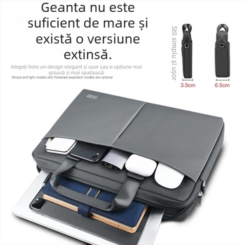 Maiku rucsac pentru laptop - impermeabil, rezistent la șocuri, poliester; buzunar laptop căptușit; buzunare interne pentru telefon, ID și carduri; compatibil cu laptopuri de 13/14/15,6 inch.