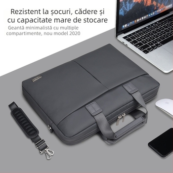 Maiku rucsac pentru laptop - impermeabil, rezistent la șocuri, poliester; buzunar laptop căptușit; buzunare interne pentru telefon, ID și carduri; compatibil cu laptopuri de 13/14/15,6 inch.