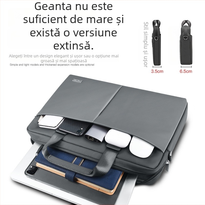 Maiku rucsac pentru laptop - impermeabil, rezistent la șocuri, poliester; buzunar laptop căptușit; buzunare interne pentru telefon, ID și carduri; compatibil cu laptopuri de 13/14/15,6 inch.