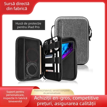 Carcasă de protecție pentru iPad Pro cu husă EVA rigidă și căptușeală interioară (Material: EVA; Căptușire: poliester; Funcție: rezistență la cutremure; Primăvara 2025; Brand: Weipingcheng)