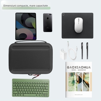 Carcasă de protecție pentru iPad Pro cu husă EVA rigidă și căptușeală interioară (Material: EVA; Căptușire: poliester; Funcție: rezistență la cutremure; Primăvara 2025; Brand: Weipingcheng)