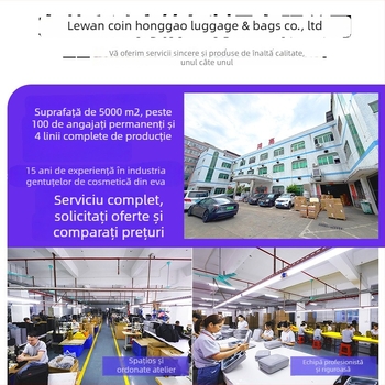 Geantă EVA pentru calculator cu fermoar, mâner moale, impermeabilă, rezistentă la uzură, antisismică