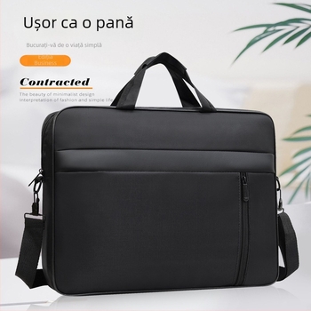 Geantă pentru laptop și tabletă, cu curea de umăr pe un singur umăr, protecție antișoc, din Oxford, pentru birou și călătorii
