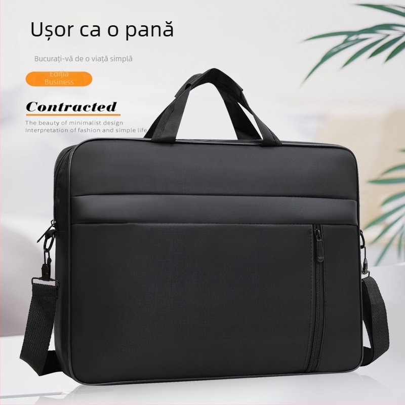 Geantă pentru laptop și tabletă, cu curea de umăr pe un singur umăr, protecție antișoc, din Oxford, pentru birou și călătorii