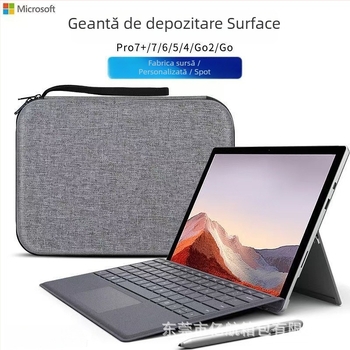 Husă EVA dură pentru Surface Pro 7, protecție corp, geantă de depozitare (Modelul 127 • Încărcare 101 • Cusătură • Multifunțional)