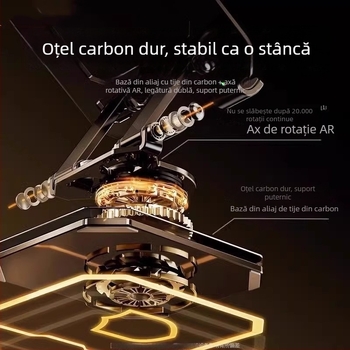 Suport metal pentru tabletă cu rotație de 360°, pliabil, pentru masă, iPhone, iPad și iPod touch