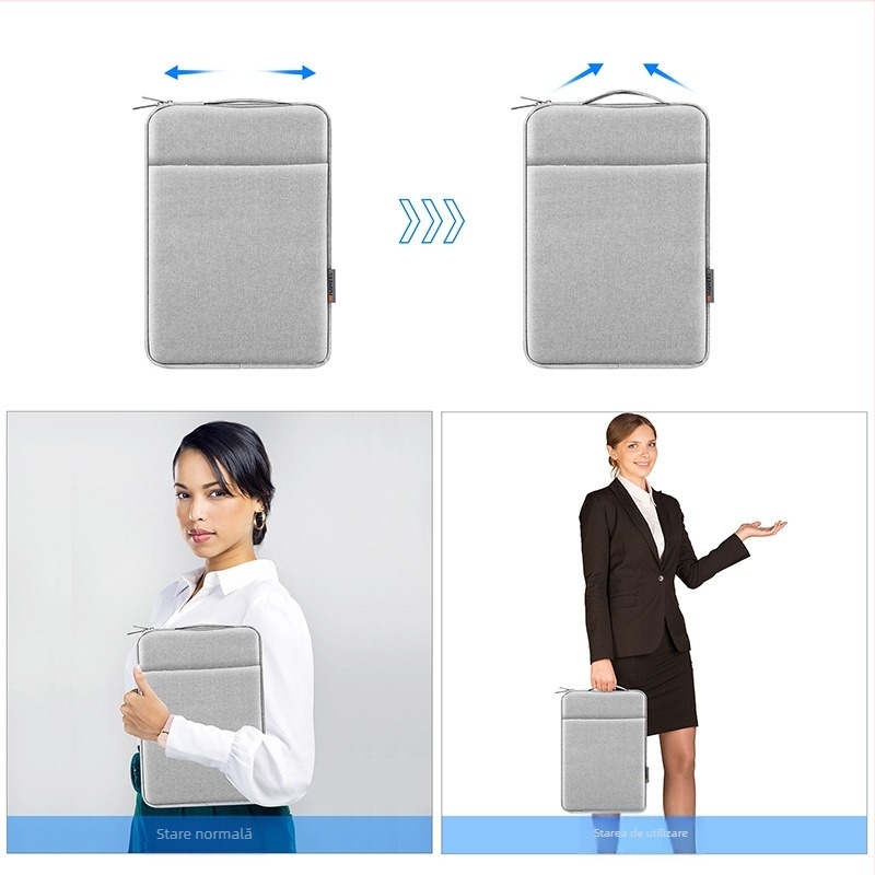 Husă universală pentru tabletă și laptop, corp din poliester, căptușeală poliester, respirabilă, impermeabilă, rezistentă la uzură, ușoară