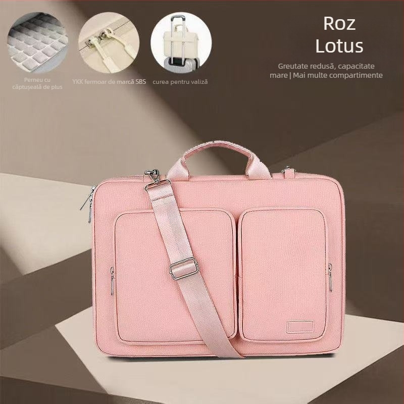 Geantă pentru laptop din PU, impermeabilă, anti-furt, anti-seismică, reduce povara, unisex, pentru călătorii de recreere