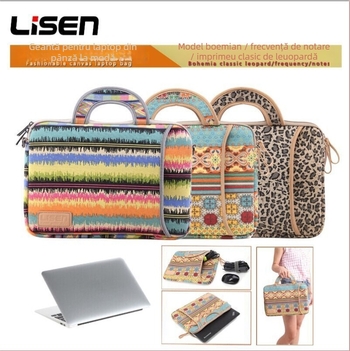 LISEN geantă pentru laptop din pânză – fermoar, buzunar intern pentru calculator, căptușită (LS-108) (material: pânză; deschidere: fermoar; căptușă: poliester-cotton; buzunar calculator)