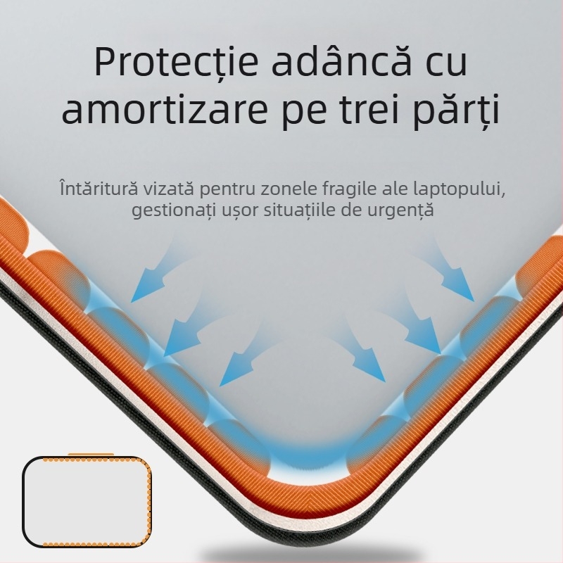 Geantă pentru laptop din material Oxford, rezistentă la uzură, buzunar interior antișoc, extensibilă, închidere cu fermoar