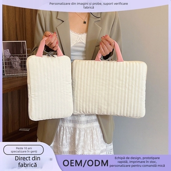 Geantă din nylon pentru tablete și laptopuri — rezistentă la uzură și șocuri, închidere în cârlig, mâner moale, buzunar interior pentru carduri