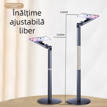 BX-RC04 suport magnetic de birou pentru telefon, pliabil, rotativ, înălțime reglabilă, aliaj de aluminiu