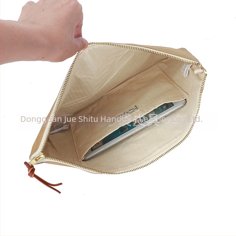 Husă din hârtie Kraft pentru laptop și tabletă, cu fermoar – respirabilă, impermeabilă, rezistentă la uzură; compartimente interioare: buzunar pentru ID, buzunar tip sandwich, buzunar pentru calculator; formă orizontală pătrată