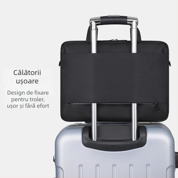 Brinch Geantă pentru laptop, material Oxford, extindere, stil urban, căptușeală din poliester, unisex