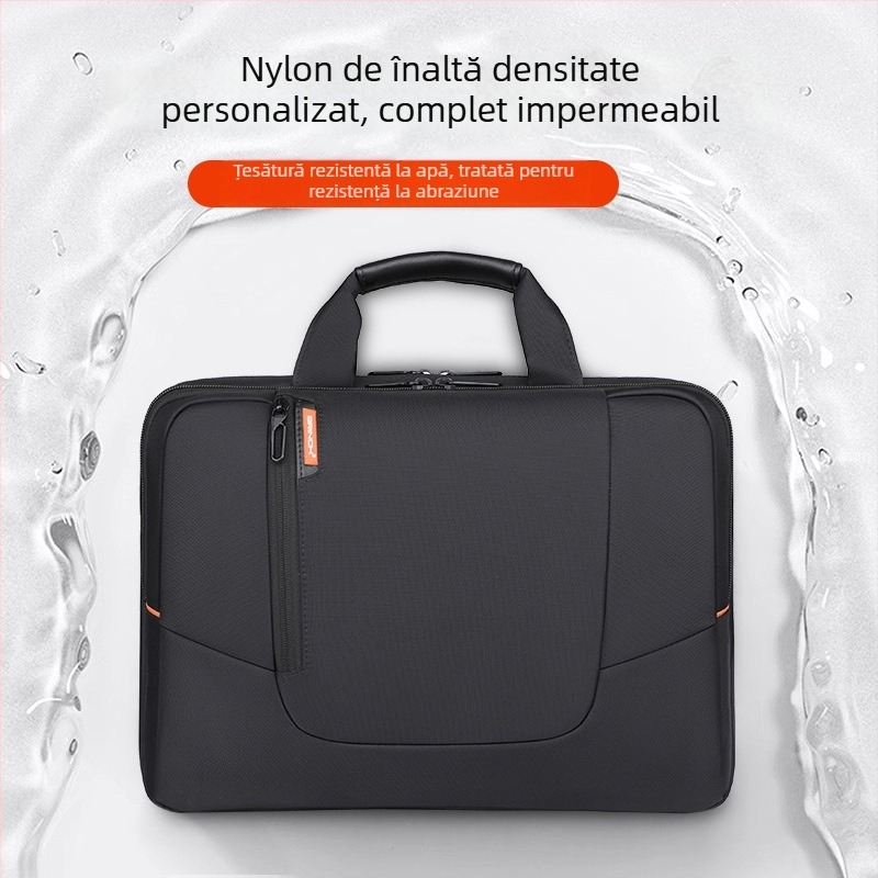 Brinch Geantă pentru laptop, material Oxford, extindere, stil urban, căptușeală din poliester, unisex
