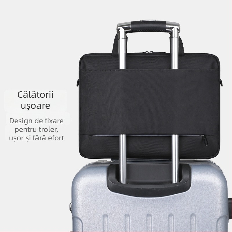 Brinch Geantă pentru laptop, material Oxford, extindere, stil urban, căptușeală din poliester, unisex