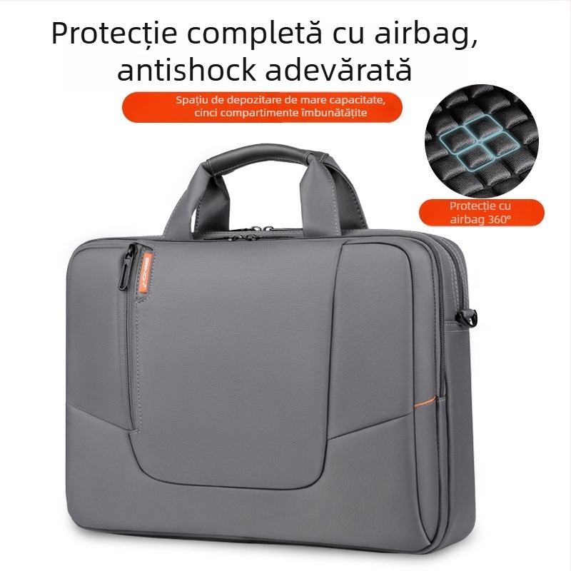 Brinch Geantă pentru laptop, material Oxford, extindere, stil urban, căptușeală din poliester, unisex